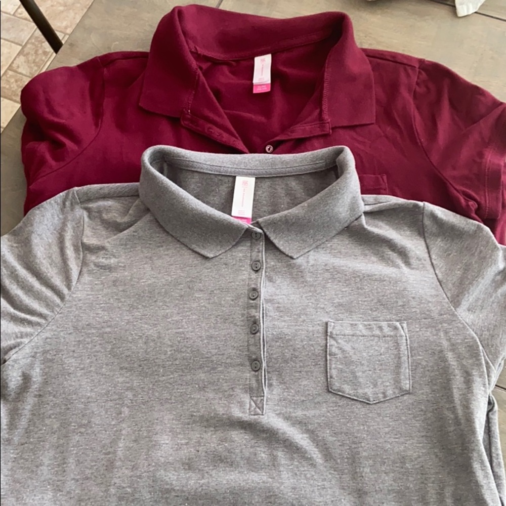2 button up or button down shirts
